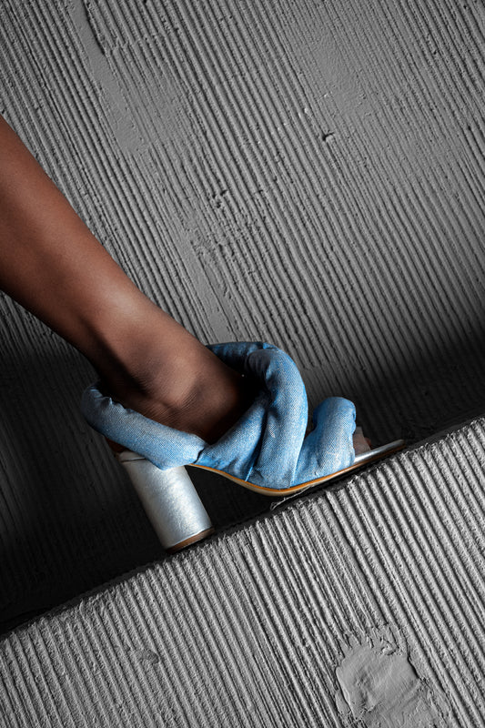 SANDALIA DENIM CURVE